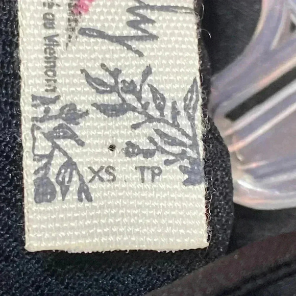 Free people black & silver sequin top shirt blouse camisole tank top size XS - Picture 8 of 10